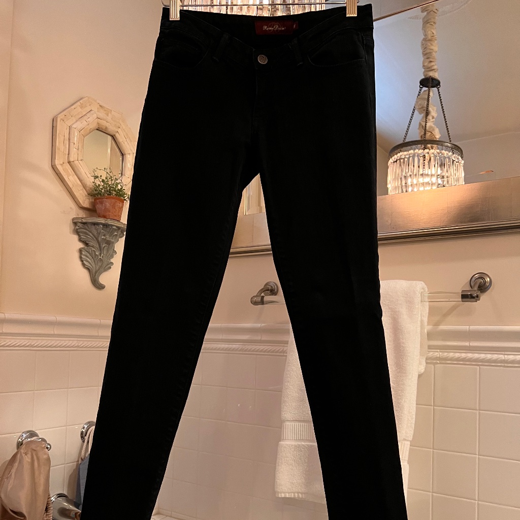 Raven Denim Skinny Jeans Size: 26 Color: Black